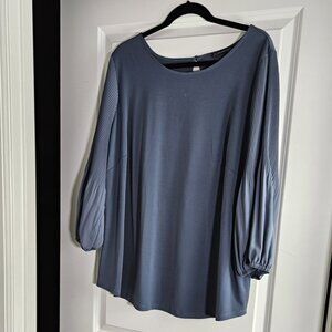 Adrianna Papell Blouse - blue Sz 2X